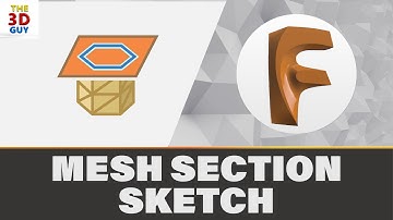 How to Get a Sketch from the Cross Section of a Mesh in Fusion360