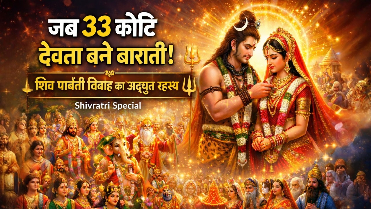 #shiv  #vivah 🚩 शिव पार्वती विवाह में आए 33 कोटि देवी देवता 🔱 | शिवरात्रि स्पेशल भव्य विवाह भजन 2026