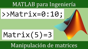 Manipulación de matrices con Matlab || Matlab para Ingeniería #04