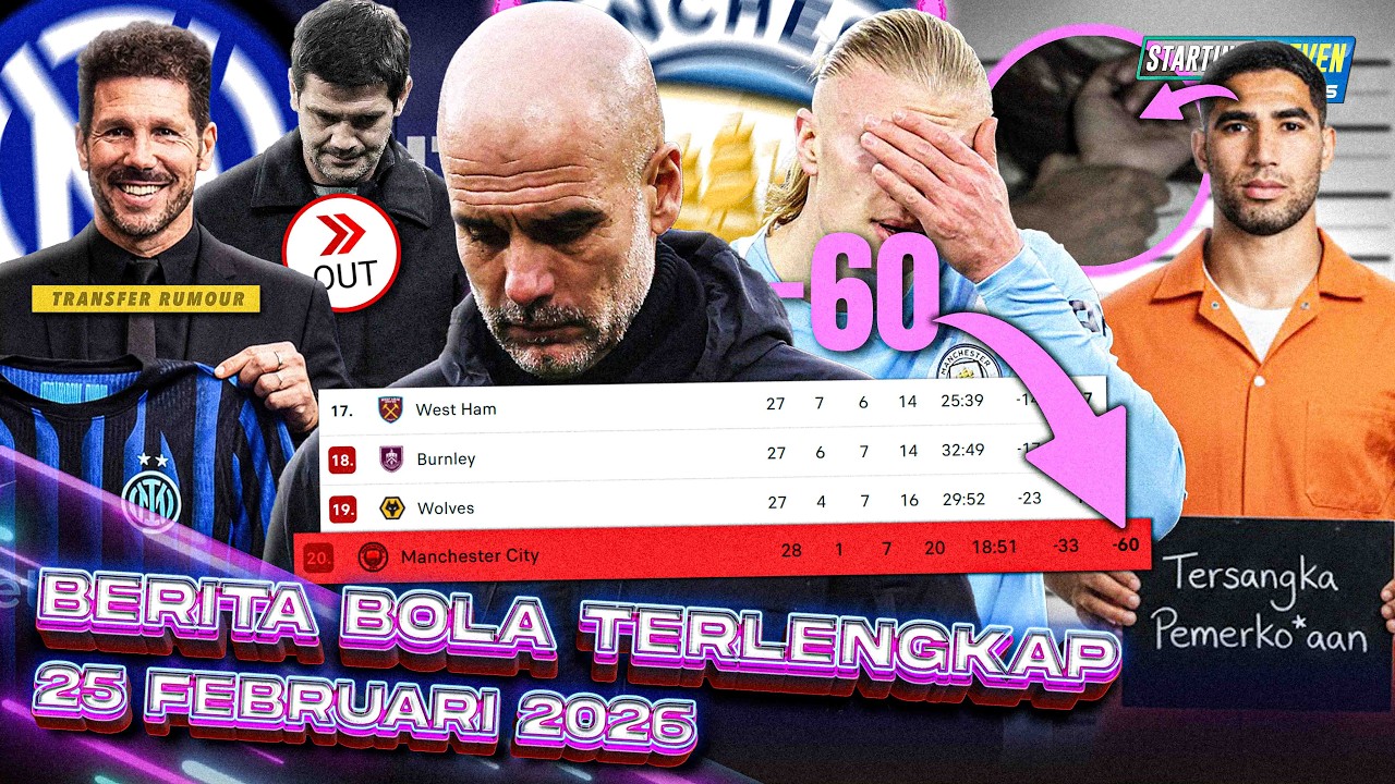 MINUS 60 POIN! CITY Auto DEGRADASI 🤬 INTER: CHIVU OUT, SIMEONE IN 🥳 Hakimi TERSANGKA Pemerkaosan 😱