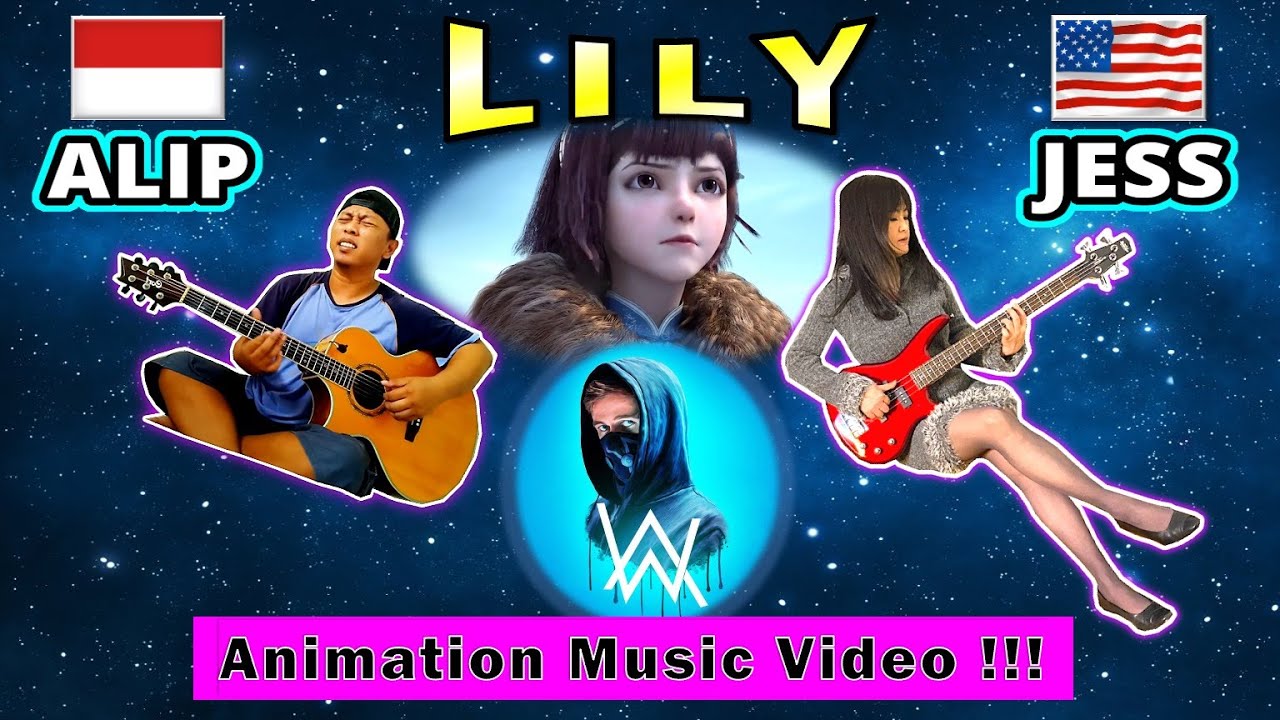 ‼️Lily (Cover) - Alip Ba Ta, Jess Mancuso, Sakura Hitam Collab - Alan Walker Animation Music Video‼️