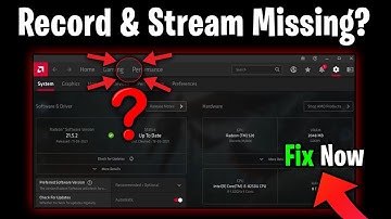 How to Fix AMD Radeon Software Record & Stream Option is Not Showing! (Previous v21.5.1 - v21.5.2)