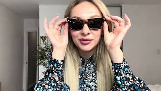 Retro Rectangular Sunglasses for Women Men Trendy Narrow Vintage Wide 90s Revival Sunnies AP3752 #ad
