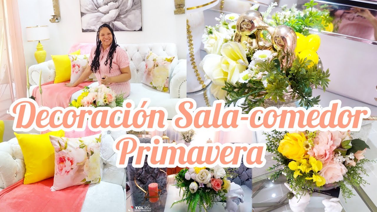 Decoración de Sala PrimaVera 2025/como decorar sala #tendencia2025#primavera