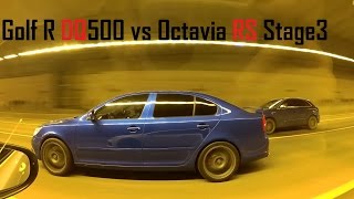 Golf R DQ500 vs Octavia RS Stage3 E-Tuners!