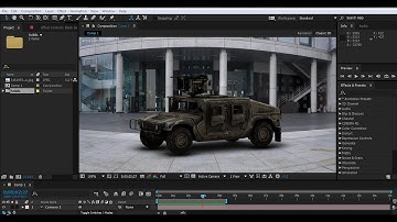 Car wheel animation After effects Element 3d tutorial