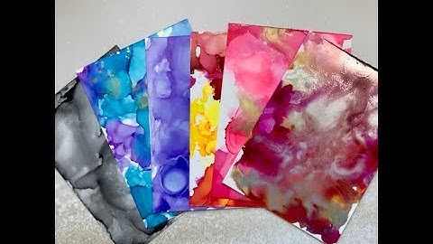 5 Basic Alcohol Inks Techniques