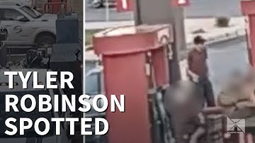 New video shows Charlie Kirk shooting suspect at gas station during manhunt