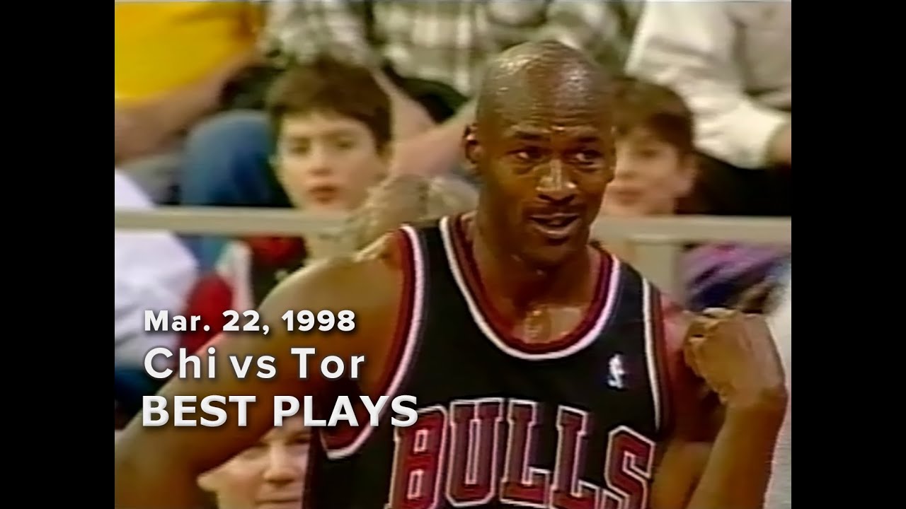 March 22, 1998 Bulls vs Raptors best plays