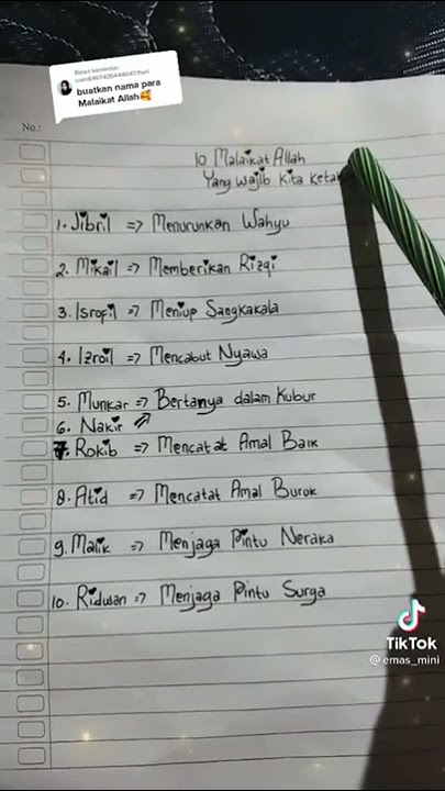 10 malaikat Allah yang wajib kita ketahui