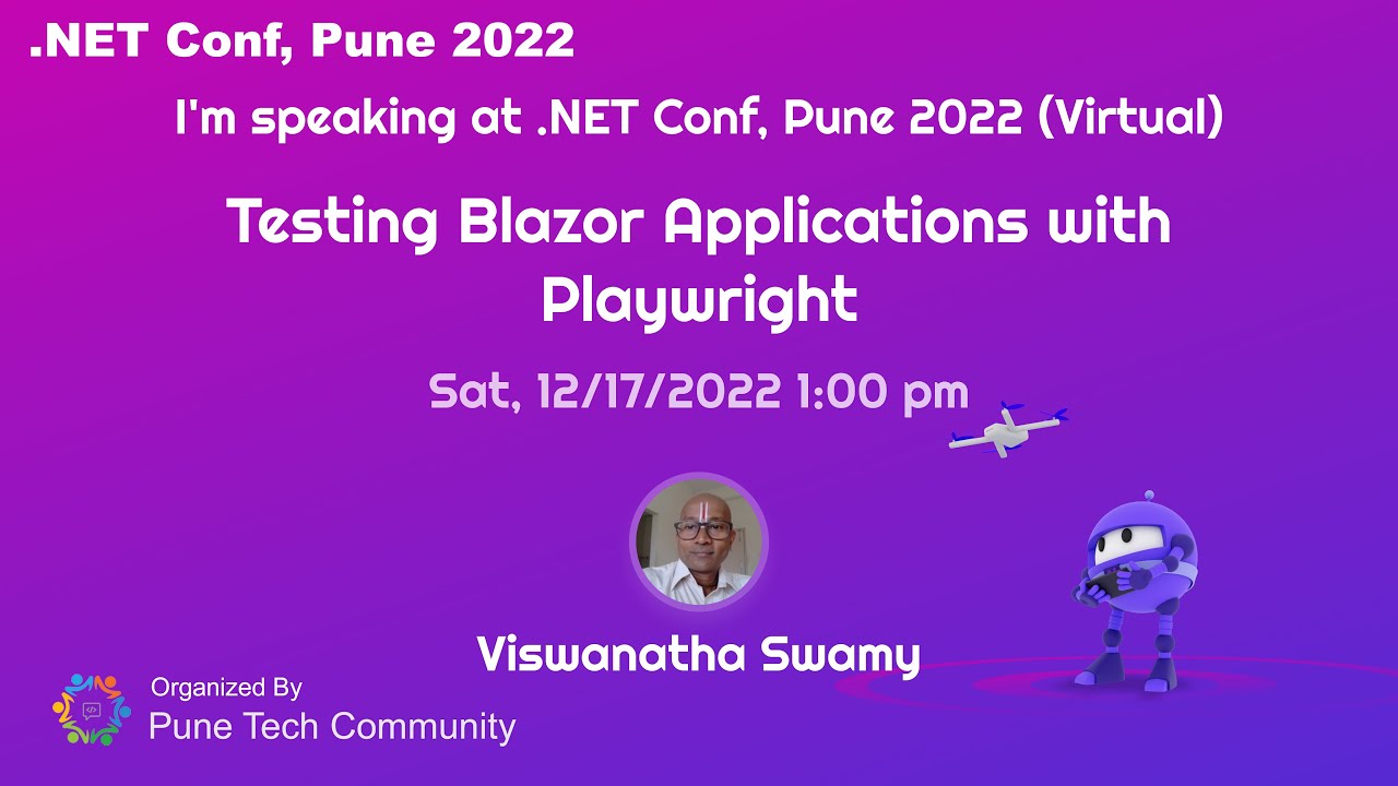 Testing Blazor Applications with Playwright by Viswanatha Swamy - YouTube