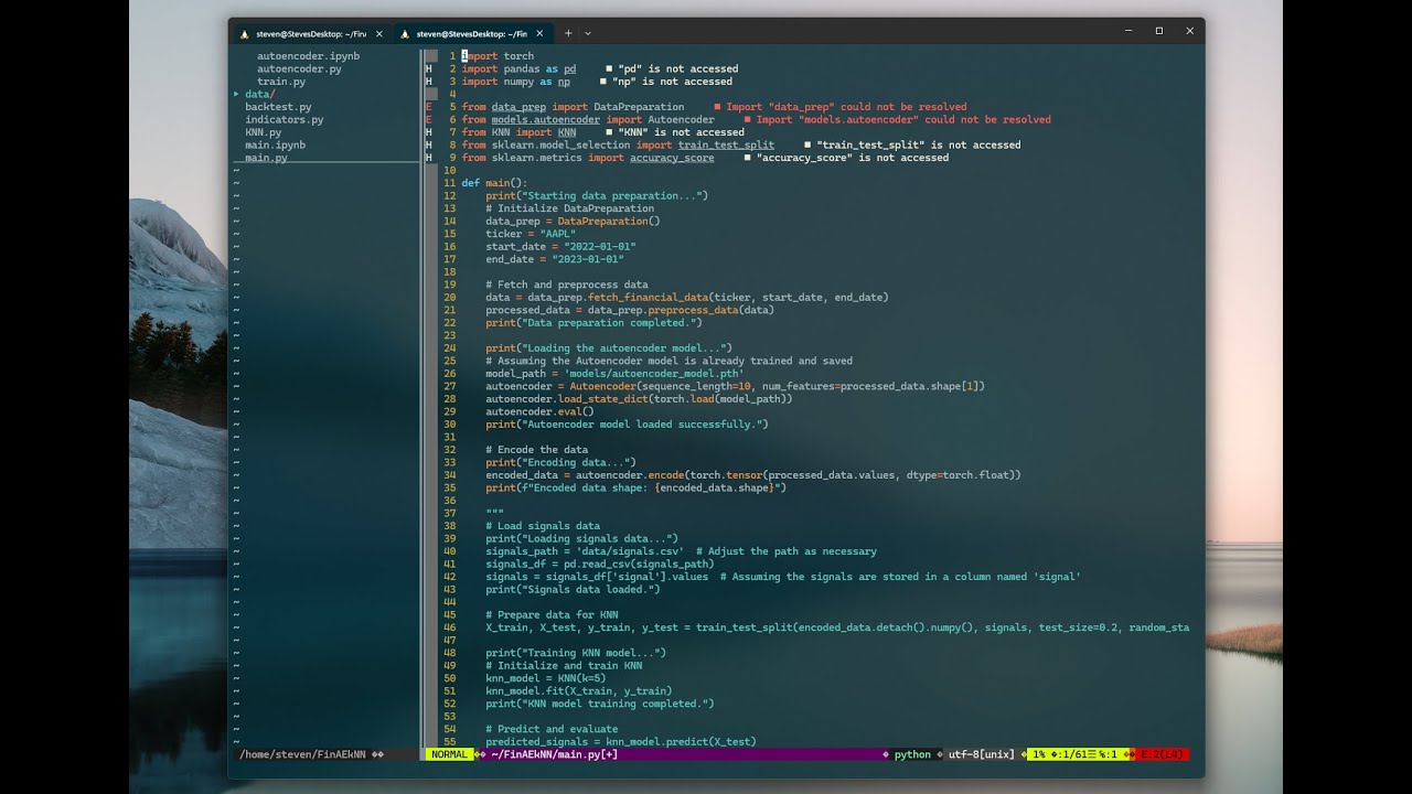 LIVE |NeoVim | Building AI Trading Bot - YouTube