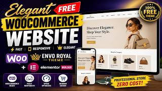 Free WooCommerce Website Tutorial: Envo Royal Theme & Elementor Page Builder Setup