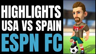 Highlights United States Vs Spain | Mini Football (This Was Created Yesterday) (4-1)