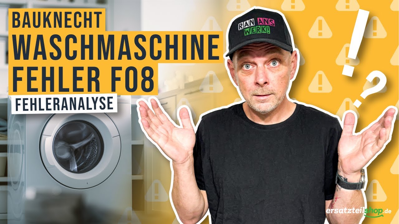 Bauknecht Waschmaschine Super Eco 6414 Fehler F08 Bauknecht Waschmaschine Fehler F08 - YouTube