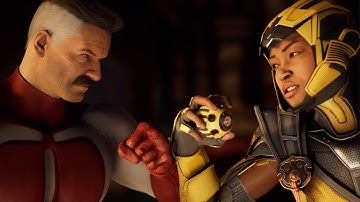 Mortal Kombat 1 - Omni-Man vs Cyrax | All Intro/Interaction Dialogues