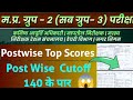 MP Group 2 Sub Group 3 2026 ✅ समूह 2 उपसमूह 3 ✅ Post Wise 👉 Safe Score ‼️#expectedcutoff