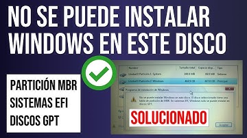 Solución: No se puede instalar Windows en este disco (Partición MRB | Sistemas EFI | discos GPT) ✅