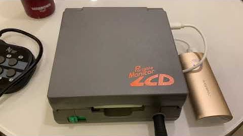 Retro Gaming PC Engine Portable Monitor LCD & Core Grafx II - Street Fighter Championship Edition