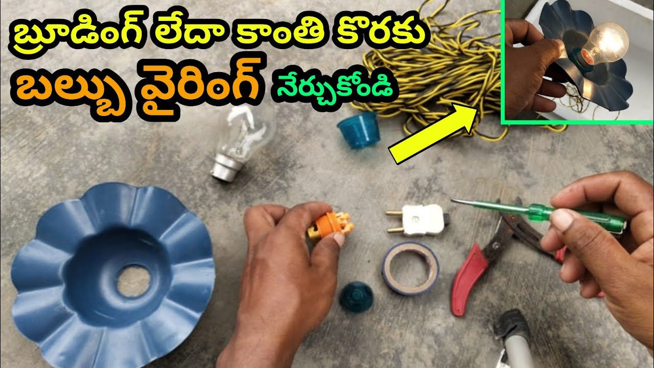 Bulb wiring for chick brooding or lighting | 