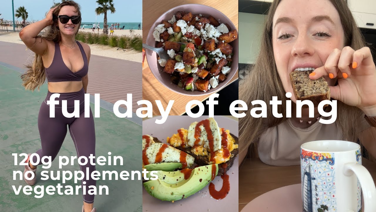 full day of eating high protein vegetarian meals for my fitness girlies ...
