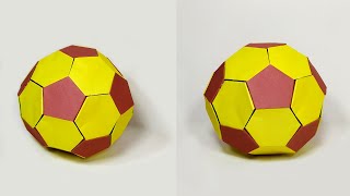 How to Make a Paper Soccer Ball | Origami Football | Origami Paper Craft Easy image