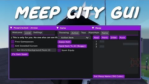 Op Meep City Gui Script Roblox Arceus x