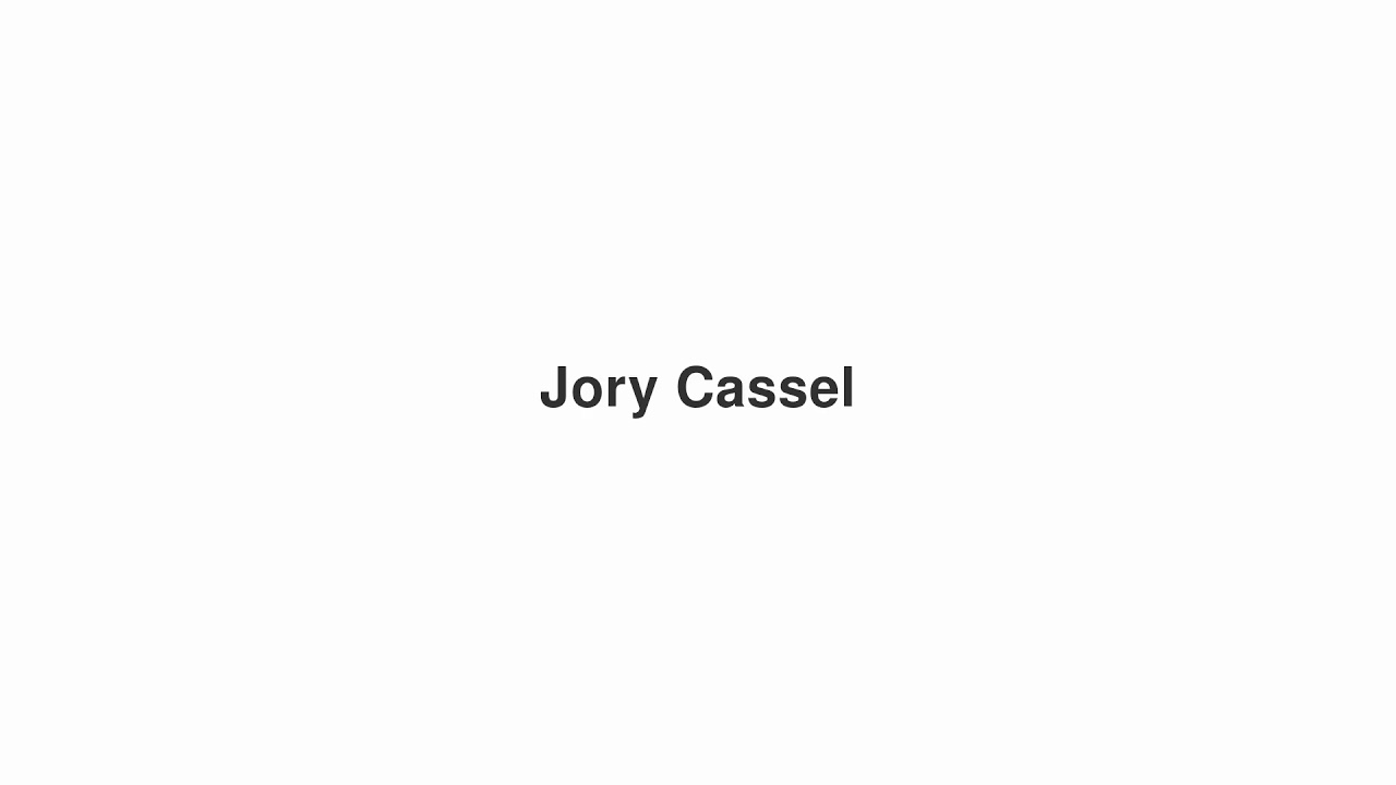 How to Pronounce "Jory Cassel (Game of Thrones)"