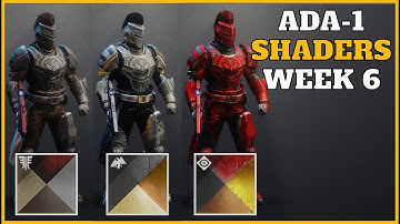 Previously UNOBTAINABLE, rare shaders from Ada-1! (Lightfall, Week 6)