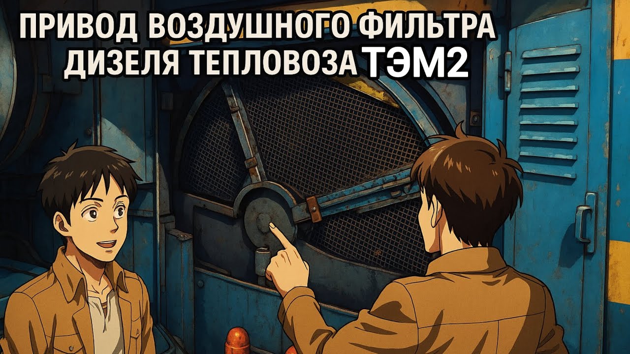 Привод воздушного фильтра дизеля тепловоза ТЭМ2