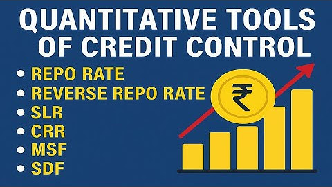 Quantitative Tools Of Credit Control . #economics #banking #rbi #ugcnet 