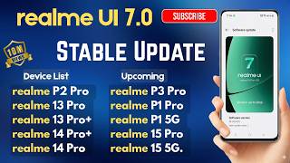 Realme UI 7 Stable Update For Realme P2 Pro And More