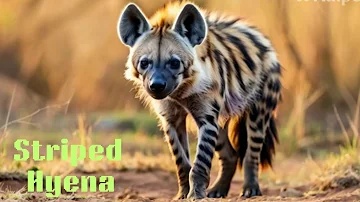 Striped Hyena | Animated | Wildlife Documentary | Informative #biography#wildbirds#seaanimals#nature