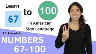 How to sign Numbers 67100 in American Sign Language for Beginners