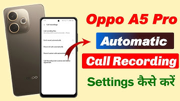 How to turn on auto call recording in oppo A5 Pro !! Oppo A5 Pro me auto call recording kaise kare