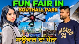 Fun Fair In Southall | Southall Park | Punjabi Vlog | London | England | Punjabi Vlogger In UK