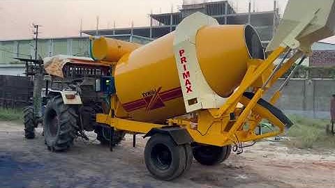 Self-Loading Concrete Mixer | Tractor Mounted | Live Demo on Site