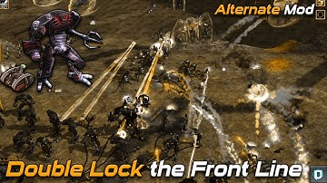 Double Lock the Front Line | Alternate mod 4.1 | C&C3: Kanes Wrath ,  3v3 Vs Brutal Ai  Gameplay