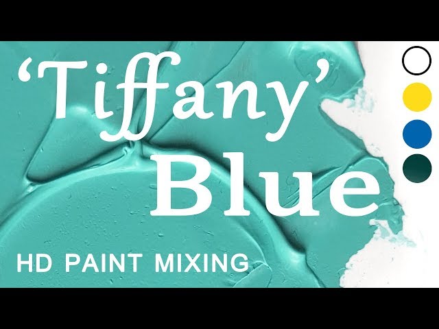 HD Paint Mixing - 'Tiffany Blue' (Oil) - YouTube