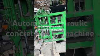 Automatic hydraulic concrete block machine