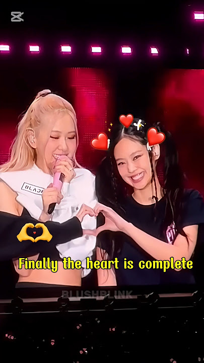 Who completed Jennie's heart? 🤯 #rose #jennie #jisoo #lisa #blackpink #trending #shorts