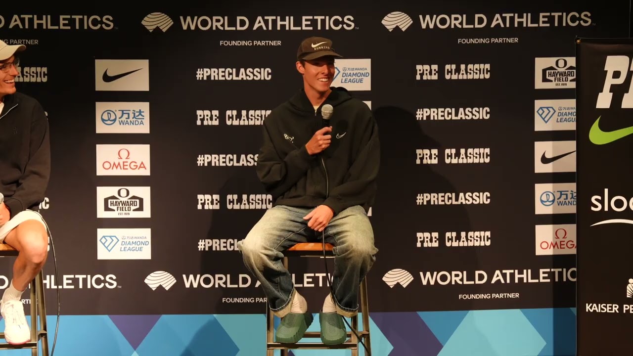 Grant Fisher, Ky Robinson and Cooper Teare Press Conference Ahead Of 2026 Prefontaine Classic 2 Mile