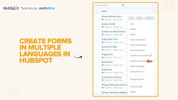 How to create forms in multiple languages in HubSpot