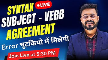 Day 7 | 10 Days Grammar Course - Syntax | Subject Verb Agreement | English Speaking Practice