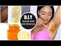 NATURAL HAIR REMOVAL AT HOME : DIY SUGAR WAX HAIR REMOVAL | OMABELLETV