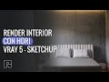 Render interior con HDRi en V-ray 5 para Sketchup