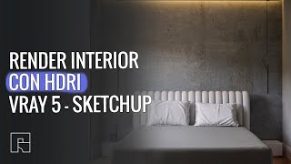 Render interior con HDRi en Vray 5 para Sketchup