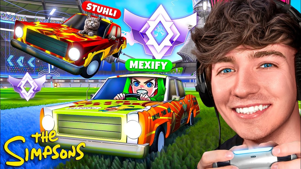 DAS NEUE SIMPSONS AUTO in RANKED TESTEN?!😱 | Rocket League