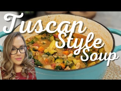 Tuscan Style White Bean & Kale Soup #wholefoodwednesday #OilFree #Wfpb ...