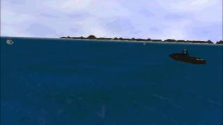 6DOF real-time simulation of boats in ocean waves